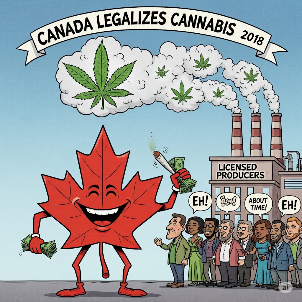 Darstellung der Cannabislegalisierung in Kanada