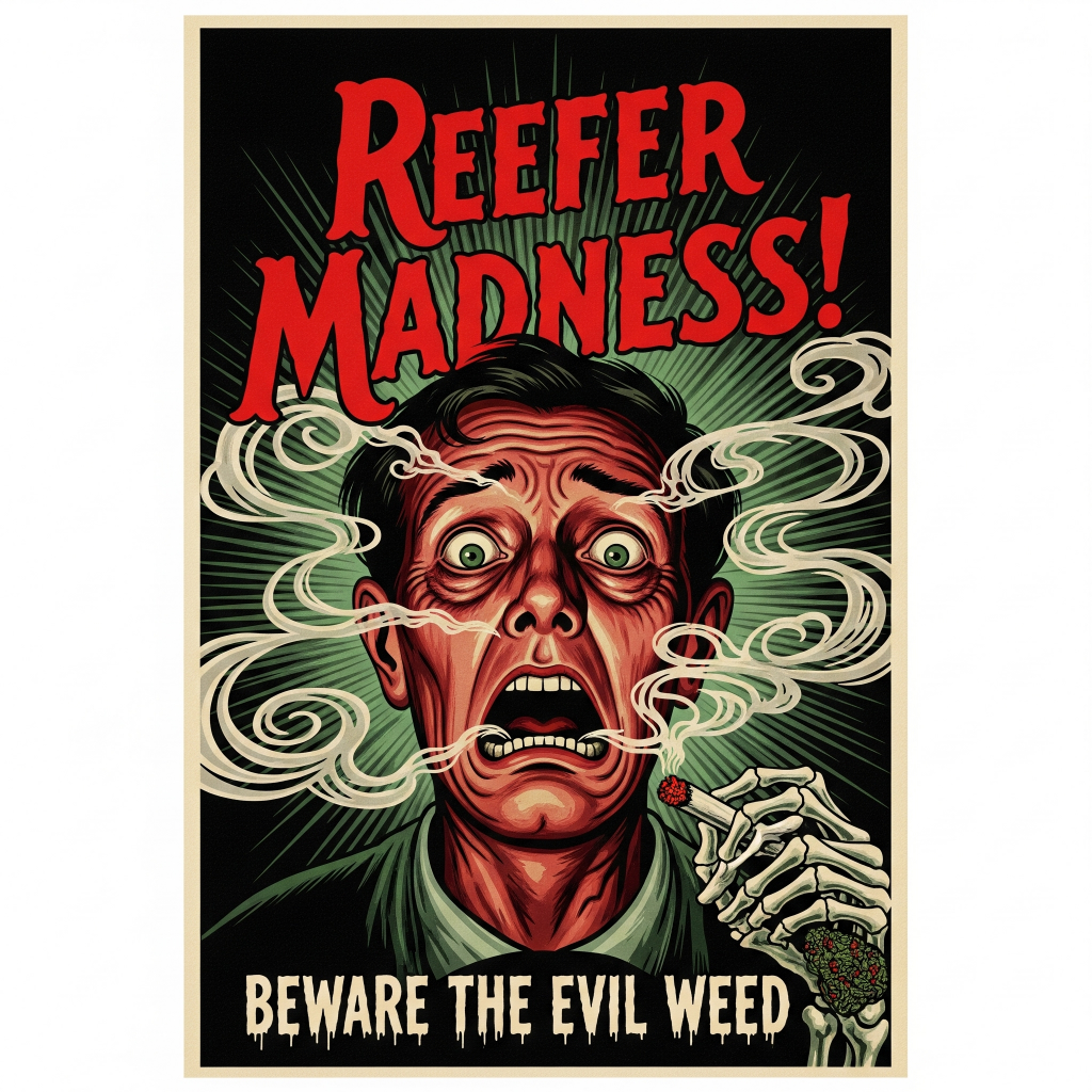 Darstellung der Reefer Madness Kampagne