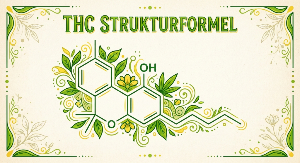 Strukturformel von Tetrahydrocannabinol