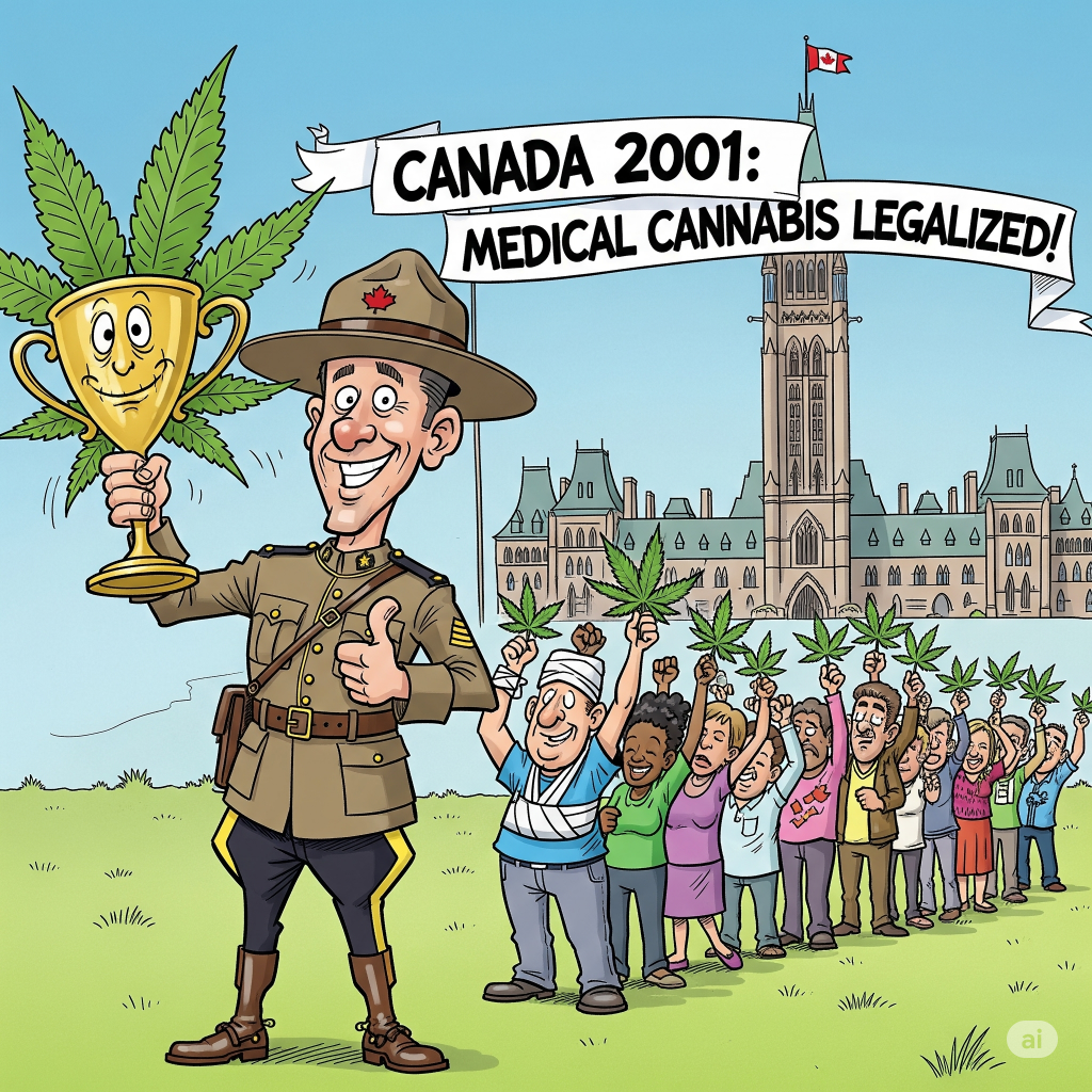 Darstellung der Legalisierung von medizinischem Cannabis in Kanada